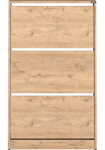 Flat Duo 3 Katlı Geniş Ayakkabılık - Florida Meşe 73x119x26 Cm Meşe