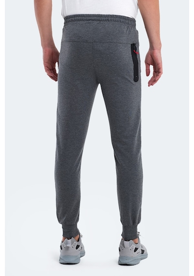 Slazenger Ofer In Erkek Fermuar Cepli Koyu Gri Eşofman Altı Koyu Gri