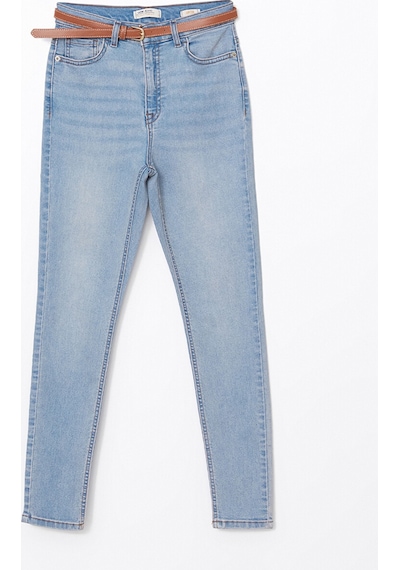 Lcw Jeans İndigo Beli Kemerli Jüpiter Süper Skinny Fit Jean Pantolon