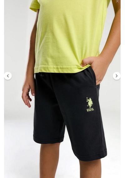 Aykidsclup U.s. Polo Assn Erkek Çocuk Yeşil Bermuda Takım 2054-