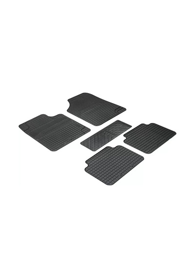 Comfort Şaft Üstlü Kauçuk Paspas Siyah Universal Dizayn Kauçuk Paspas Takım 5 Parça/1.kalite