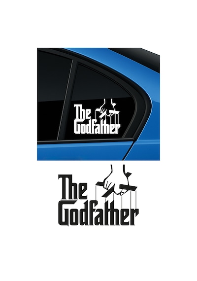 The Godfather Sticker, Oto Sticker, Motor Sticker 18x14 Cm