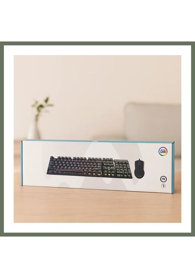 Bezos Kablolu Rgb Oyuncu Klavye Ve Mouse Seti - Siyah Bezos1