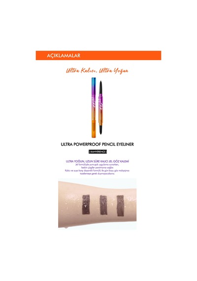 Missha Suya Dayanıklı Kalıcı Jel Göz Kalemi Ultra Powerproof Pencil Eyeliner Brown