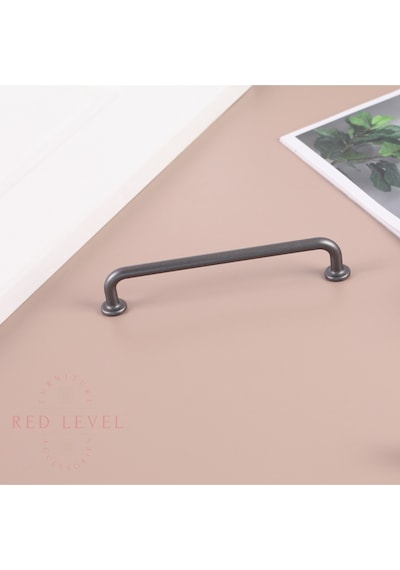 Liva Antrasit 128 Mm Modern Lüks Metal Kulp Modelleri Mutfak Dolap Çekmece Mobilya Kulbu Antrasit