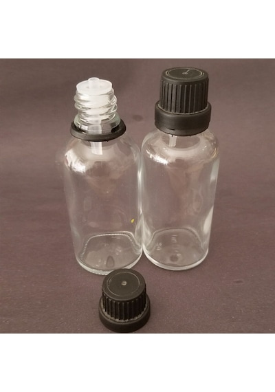 20ml Şeffaf, İçten Damlalıklı Kapak, 24 Adet Siyah Damlatmalı Kapak, Esans Şişesi, Boş Şişe, Aroma Şişesi Diğer