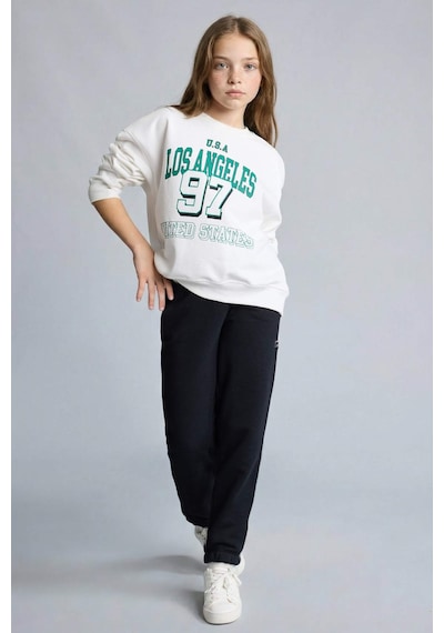 Defacto Kız Çocuk Jogger Eşofman Altı G0578a826spbk81 Siyah-bk81