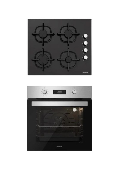 Silverline BO6504X01 - CS5343B01 Inox Cam Ankastre Set