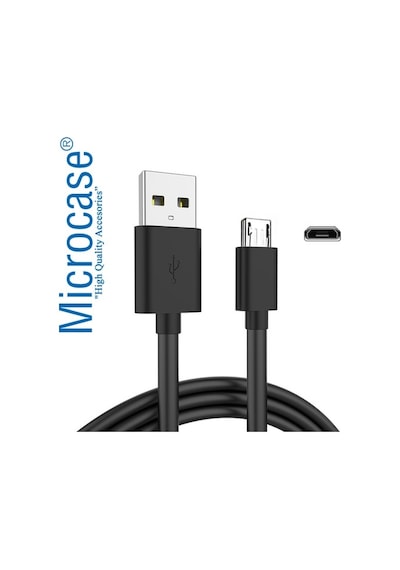 Microcase Micro Usb Şarj Ve Data Kablosu - 3 Metre Siyah