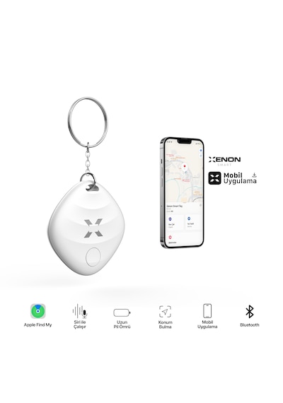 Xenon Smart Air Tag Kayıp Eşya Bulucu Apple Uyumlu iOS  Akıllı Bluetooth X6605