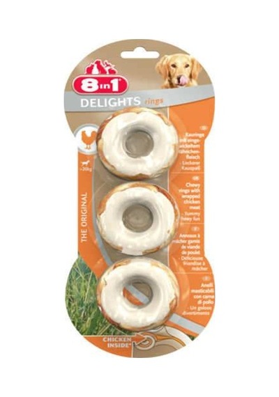 8in1 Delights L Tavuklu Köpek Ödül Kemiği 119 G