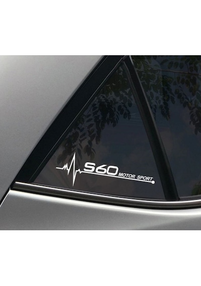 Volvo S60 Yan Cam Sticker Oto Kapı Çıkartma 20Cmx7Cm