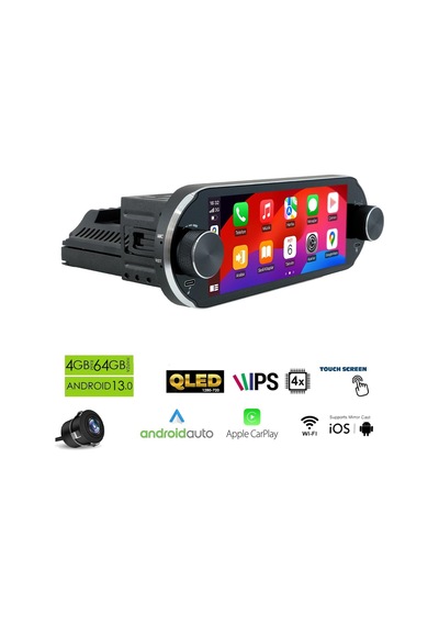 Megavox Mgx-6861 Android Double Single Dın 6.86 İnç 4+64gb Bt/usb/dsp/fm/gps/carplay