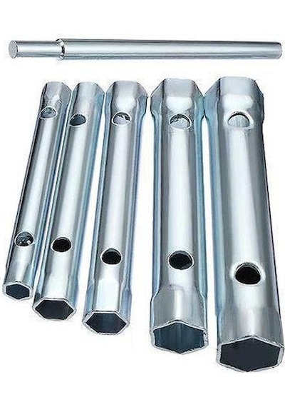 6 Parça Kovan Tipi Lokma Anahtarı 8 – 17 Mm Arası Anahtar Set