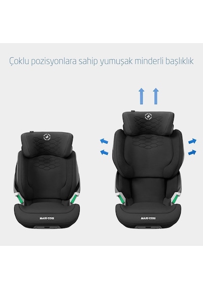 Maxi-Cosi Kore Pro Işık Sensörlü ADAC'lı İsofixli I-Size 15-36 Kg Çocuk Oto Koltuğu Authentic Black