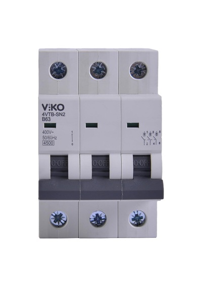 Viko 4vtb-3b63 Otomatik Sigorta 4,5ka B Tipi 3 Kutup 63a 10