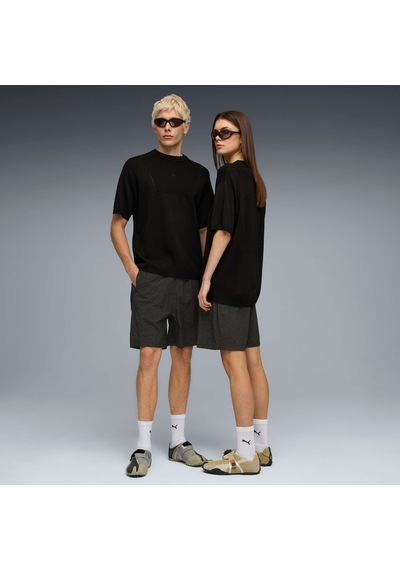 Puma Clrt Unısex Geniş Kesim Dokuma Tişört 634774 01 Siyah