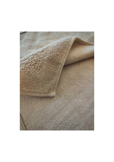 Liberta 2'li Banyo Paspas Takımı %65 Pamuk Yüksek Emici Pamuklu Banyo Paspası 60x100 Cm + 50x60 Cm Bej