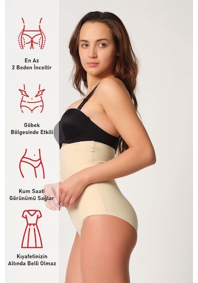 Ten Mı Emay 2932 Double Karın Agraf Destekli Slip Lazer Korse Ten