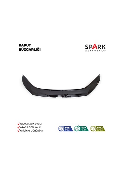Volkswagen Caddy 2010-2015 Yıl Aralığı Uyumlu Kaput Rüzgarlığı 4mm Siyah