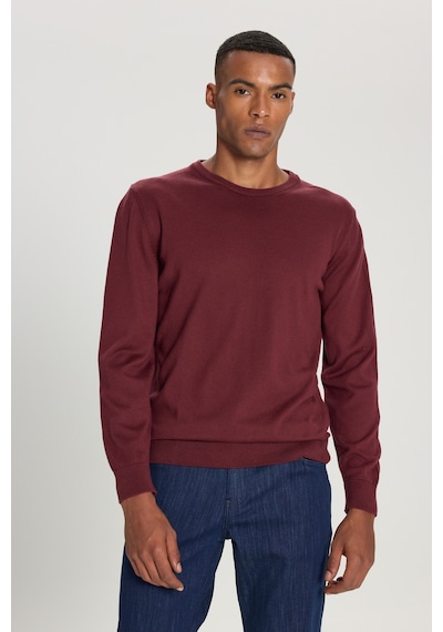AC&Co / Altınyıldız Classics Erkek Bordo Standart Fit Normal Kesim Bisiklet Yaka Triko Kazak Bordo AC&Co / Altınyıldız Classics Erkek Bordo Standart Fit Normal Kesim Bisiklet Yaka Triko Kazak Bordo