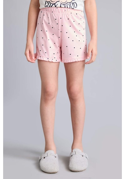 Defacto Kolsuz Ayıcıklı Regular Fıt 2li Ecru Pijama Takımı Kız Çocuk H8112a826smer105 Ekru-er105