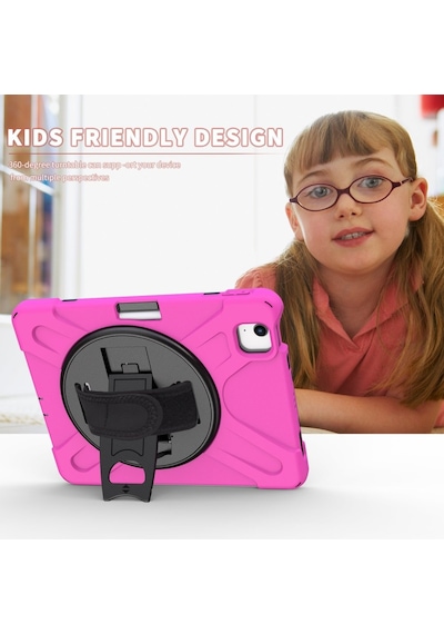 Apple Uyumlu iPad Air 4 10.9 Kılıf Defender Askılı Zırhlı Tank Case A2072 A2316 A2324 A2325