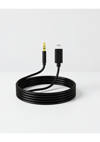 Apple Uyumlu iPhone Aux Kablosu Lightning - 3.5mm Adaptör 1 Metre Standart