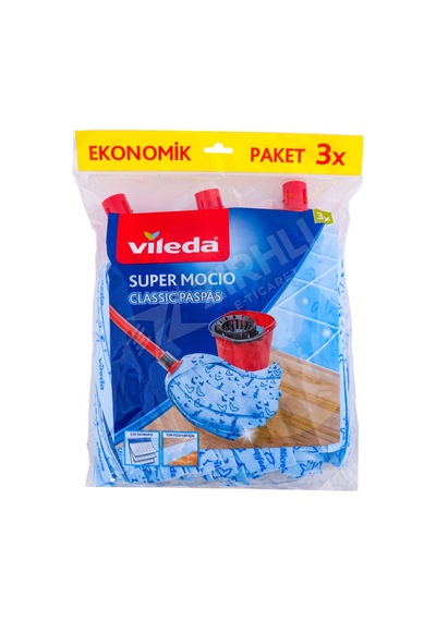 Vileda Süper Mocio Paspas Klasik 3 Lü Çok Renkli