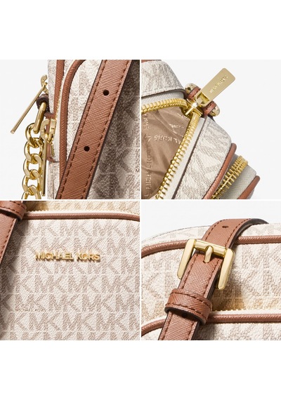 Michael Kors Jet Set Travel Kadın Logolu Çapraz Omuz Çantası 35f1gtvc2b Vanilya