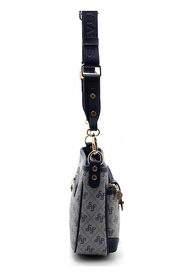 Silver Polo Sp1160 Kadın Çapraz Çanta Monogram Gri-lacivert Gri - Lacivert