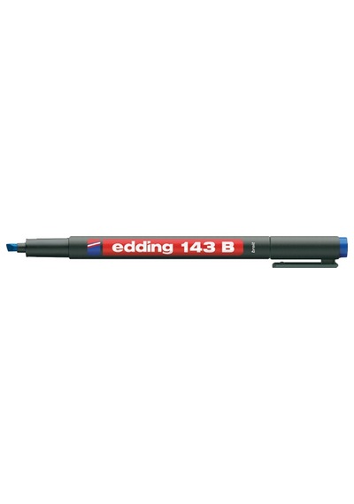 Edding Asetat Kalemi Permanent B Seri 1-3 MM Mavi 143 B 10 Adet Mavi