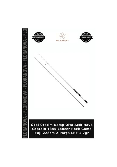 Özel Üretim Kamp Olta Açık Hava Captain 1345 Lancer Rock Game Fuji 228cm 2 Parça Lrf 1-7gr Standart