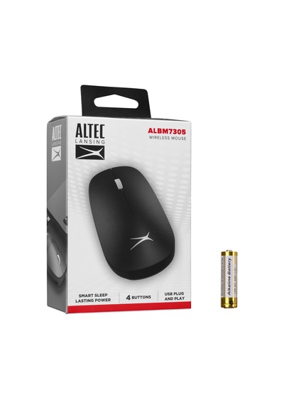 Altec Lansing Albm7305, Siyah, 2.4ghz, Usb, 1600dpı, Kablosuz Optik Mouse Diğer