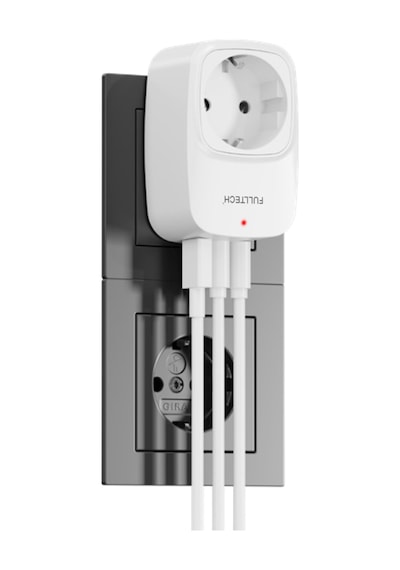 Fulltech Ftr-24 Çoklu Duvar Prizi 16a 3680w Beyaz 2x Usb-c + 1x Usb-a Şarjlı Priz Akım Korumalı Kablosuz