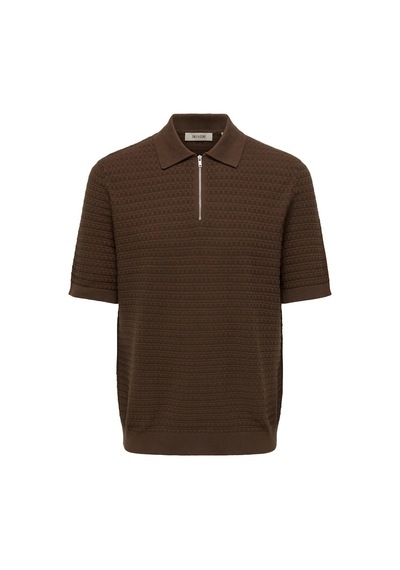 Only & Sons Menu Structure Erkek Kahverengi Polo Tişört 22038171-psl