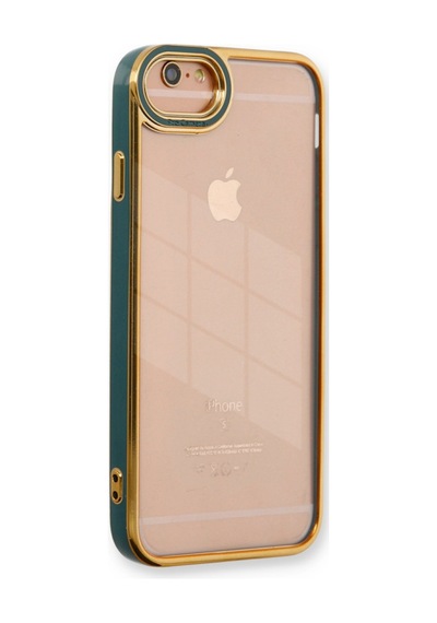 Apple iPhone  Uyumlu- 6 Kılıf Liva Lens Silikon - Yeşil