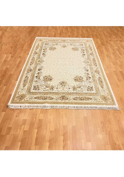 Klasik Hereke Desenli 200 X 300 İpek Halı Bej