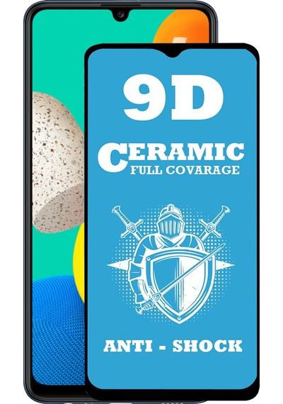 Samsung Galaxy M32 ile Uyumlu Tam Kaplayan Seramik Nano Esnek Ekran Koruyucu Cam