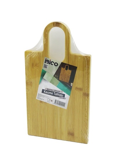 İbico İ22-224 Ahşap Bambu Kesim Panosu Ve Kesme Tahtası 20x28cm +kulp:9cm 20x37cm Dikdörtgen Diğer