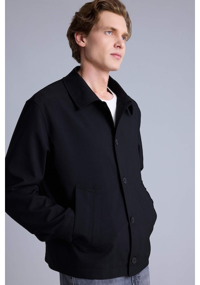Defacto Regular Fıt Polo Yaka Blazer Ceket H4697ax26spbk27 Siyah-bk27