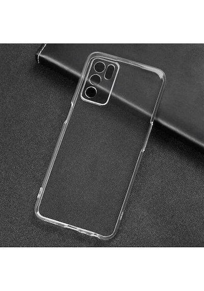 Noktaks - Oppo A16 Uyumlu - Kılıf Şeffaf Soft Slim Fitt Süper Silikon Kapak - Şeffaf