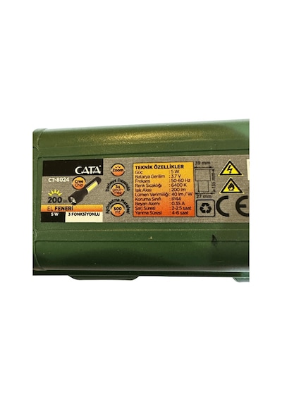 Cata Ct-8024 5w Üç Fonksiyonlu El Feneri
