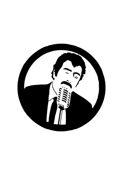 Müslüm Gürses Araba Sticker 17x17 Cm Siyah