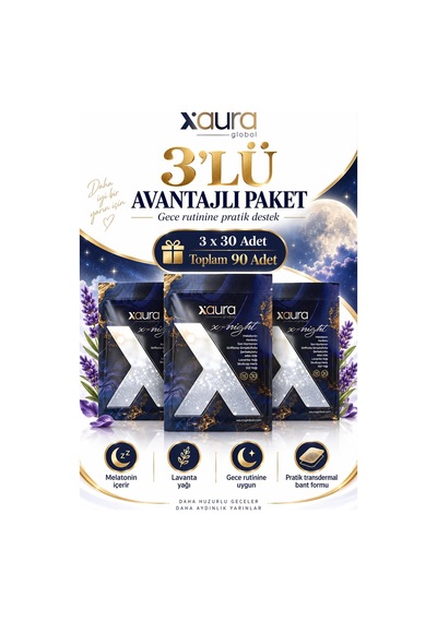 Xaura X-night 30'lu Transdermal Bant 3 Adet