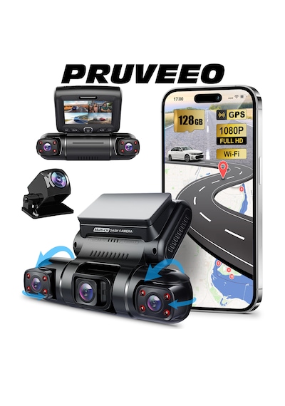 Pruveeo D90-4ch Fhd Wi-fi Gps + 128gb Sd Kart