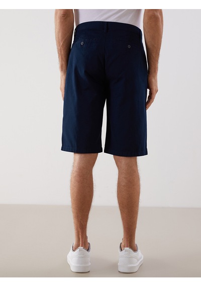 Lcwaıkıkı Classic Lacivert Rahat Kalıp Gabardin Erkek Bermuda Şort