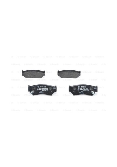 Bosch 0986424251 Disk Balata - Ön - Wva 21909 - 116.7x45.5x15.5 Mm - İkaz Kablolu 31126755432 -