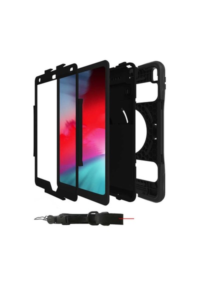 Apple Uyumlu iPad 10.2 (8.Nesil) Zore Yeni Nesil Kalem Bölmeli Defender Tablet Silikon