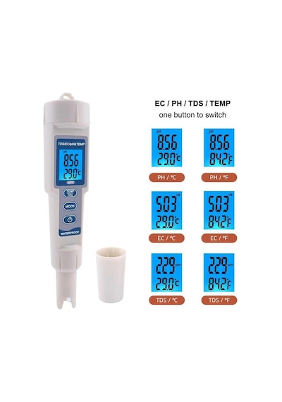 Tr Aek-tech Ph-3508 4'ü 1 Arada Ph Metre Tds Ec Ve Sıcaklık Ölçer